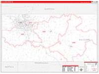 Eau Claire, Wi Carrier Route Wall Map